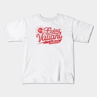 Flying Valiant Builds (Biker Style - Worn Red) Kids T-Shirt